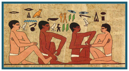 Ancient Egyptian culture used massage, particularly reflexology, for relaxation.